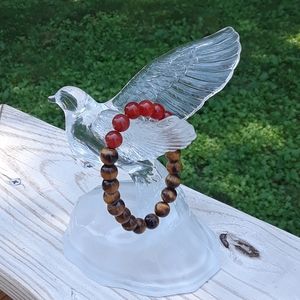 HANDMADE 😱 Red Agate 😍 Tiger's Eye Bracelet